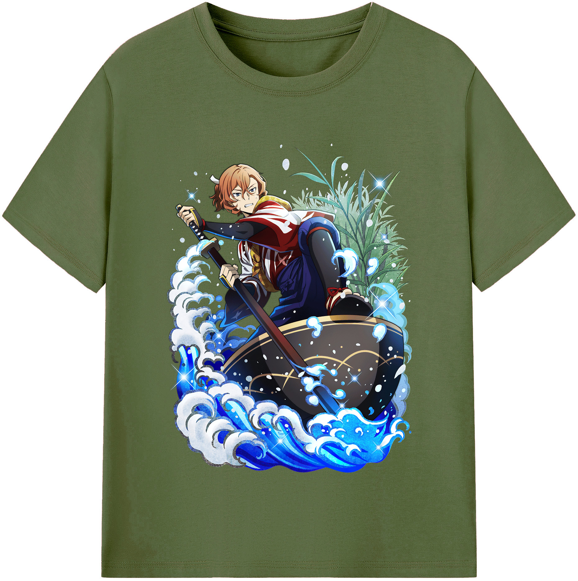 （画像用） 文豪ストレイドッグス Bungo Stray Dogs 綿100％半袖Tシャツ（フロントプリント）